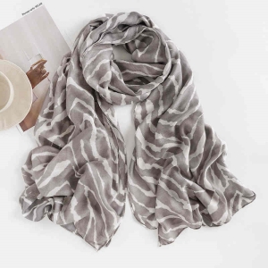 Summer new long thin scarf scarf fashion shawl zebra pattern scarf sunscreen long beach scarf scarf women