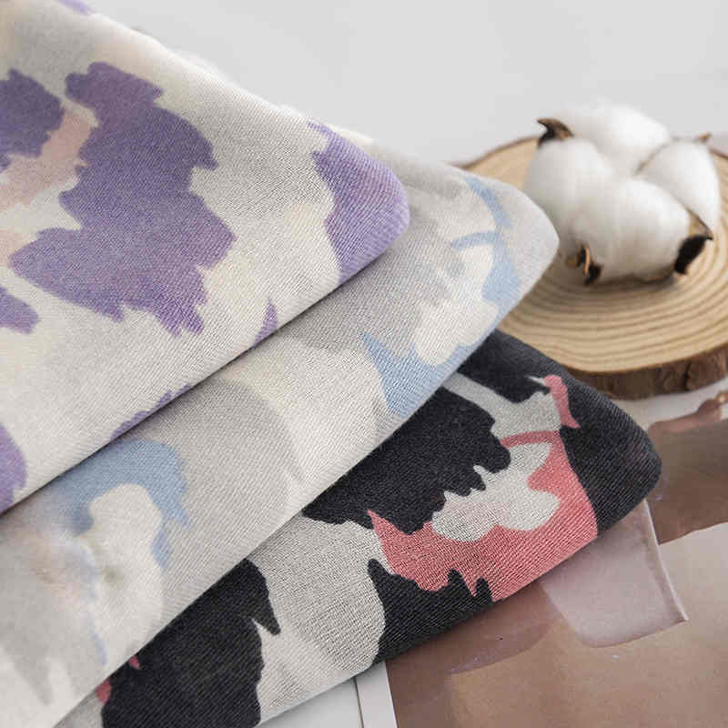 Spring scarf Japanese  Korean sweet wind imitation cashmere scarf woman warm leopard print shawl cold scarf