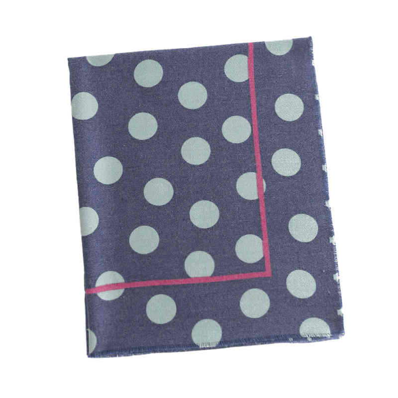 Polka dot printed imitation cashmere scarf female fashion commuter neck scarf senior sense shawl