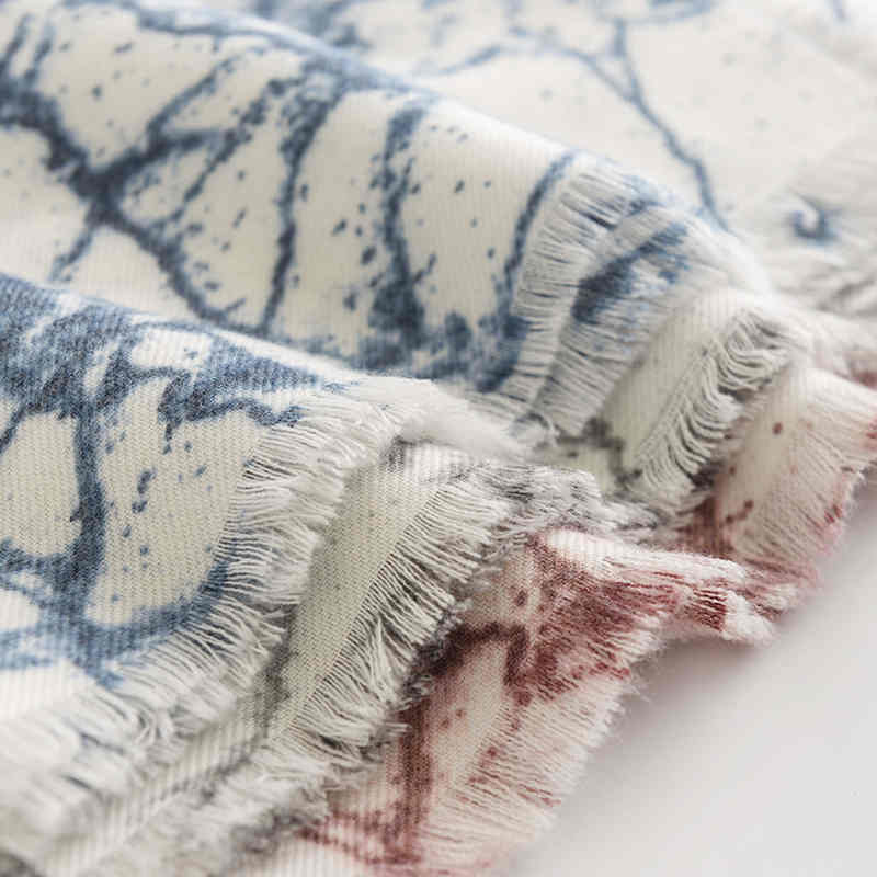 Scarf fresh cream sweet girl wind imitation cashmere scarf female autumn winter stripes shawl warm scarf