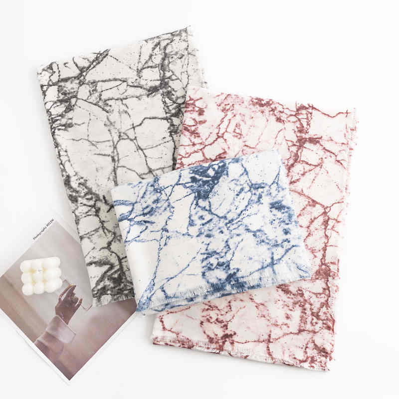 Scarf fresh cream sweet girl wind imitation cashmere scarf female autumn winter stripes shawl warm scarf