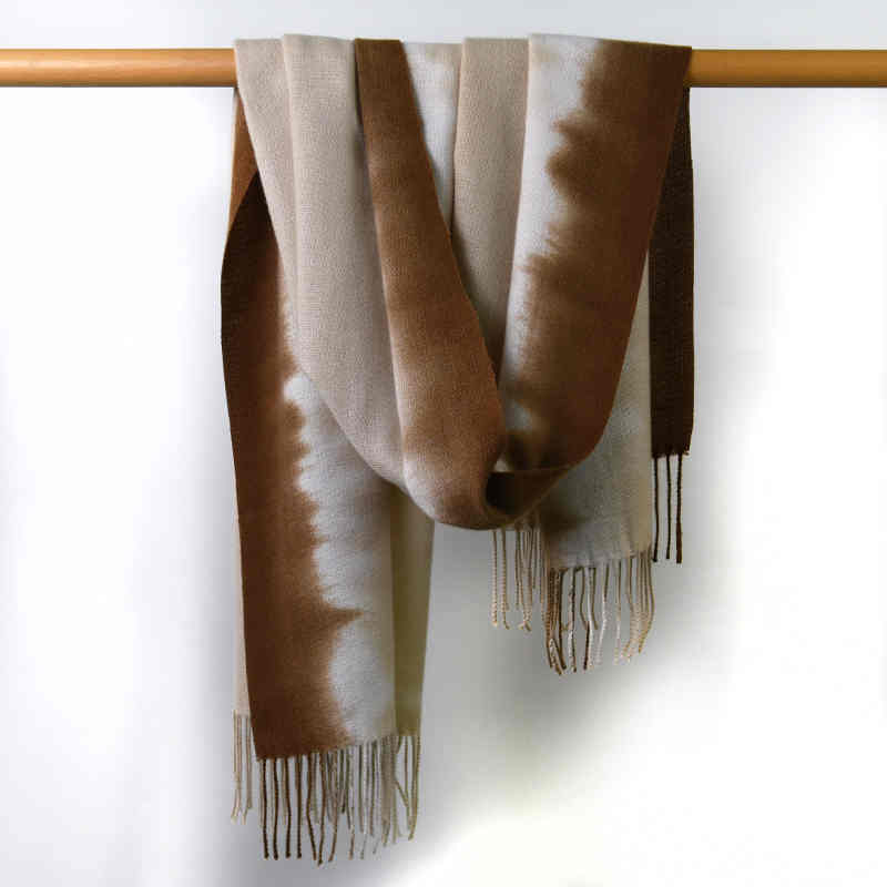 Winter new tiedyed scarf Korean thermal shawl shawl tiein neck imitation cashmere printed scarf