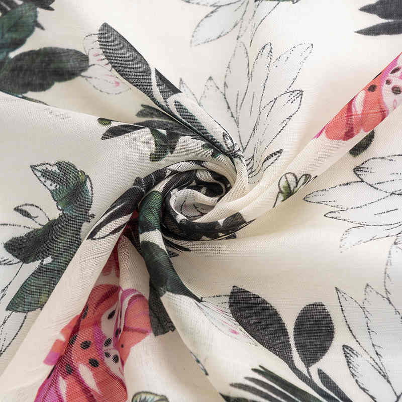 Elegant Retro Spring autumn printed imitation cashmere scarf female fashion commuter neck scarf  shawl