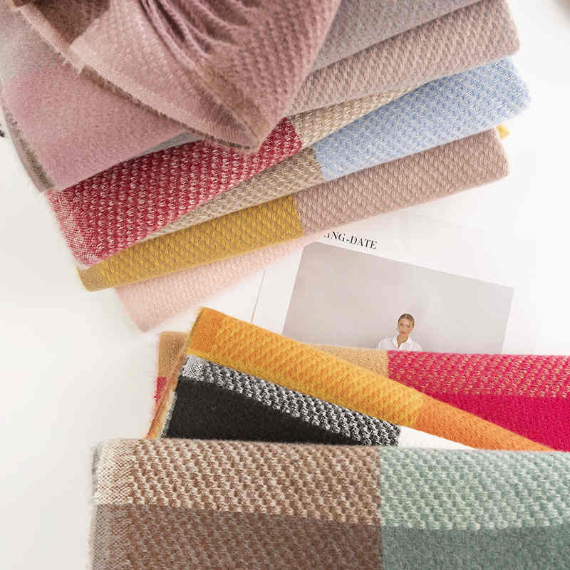 Imitation Cashmere scarf wholesale European n street wind scarf female fashion commuter scarf simple