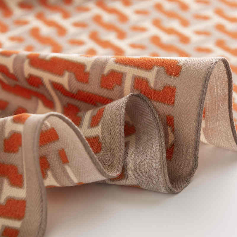 Fashionable commuter letter H printed pocket square scarf luxury style imitation silk scarves wholesale senior professional dress scarf