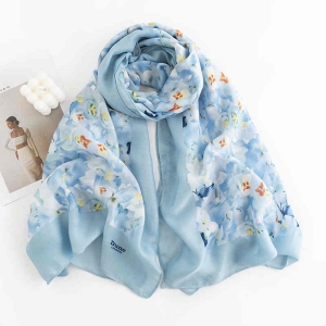 New Winter Scarf 2023 Japanese  Korean sweet style imitation cashmere scarf straight printed shawl warm neck scarf