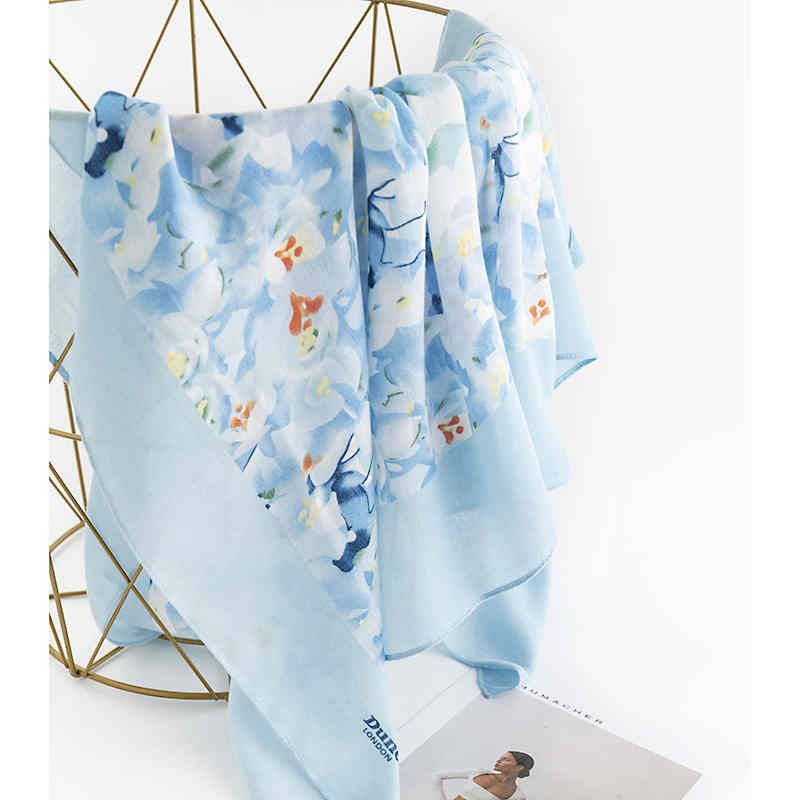 New Winter Scarf 2023 Japanese  Korean sweet style imitation cashmere scarf straight printed shawl warm neck scarf