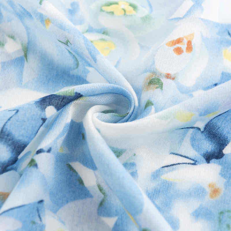 New Winter Scarf 2023 Japanese  Korean sweet style imitation cashmere scarf straight printed shawl warm neck scarf
