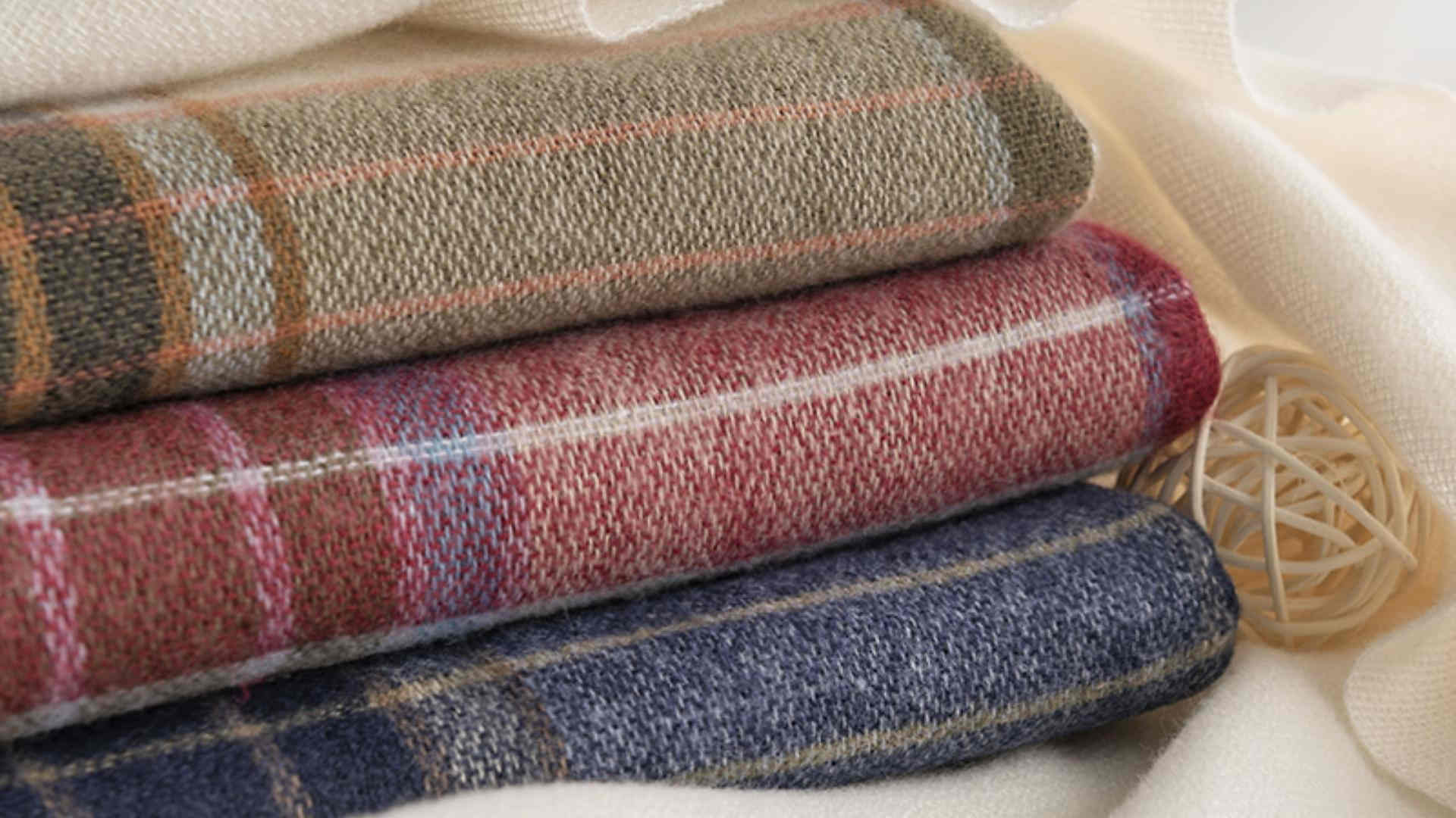 Striped scarf faux cashmere scarf Japanese Korean sweet fashion shawl warm scarf