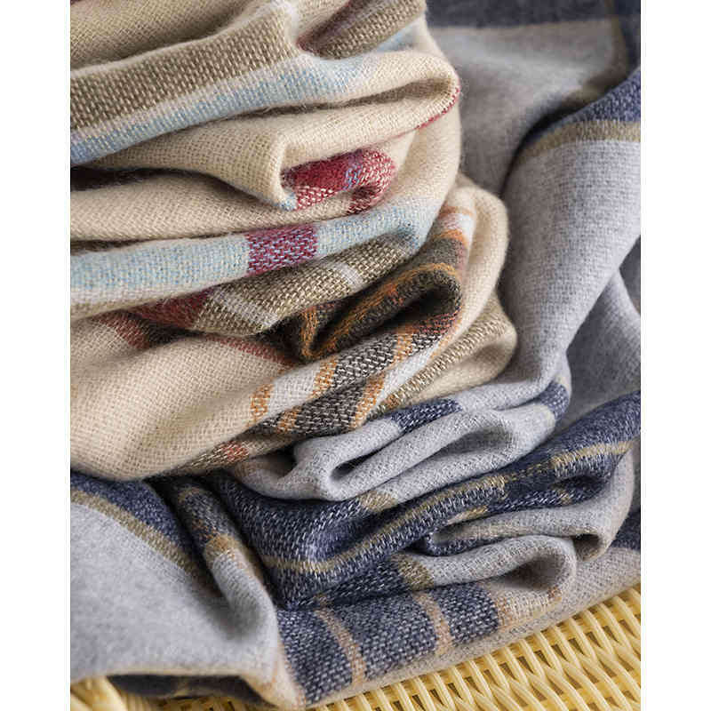 Striped scarf faux cashmere scarf Japanese Korean sweet fashion shawl warm scarf