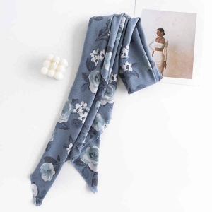 Printed imitation cashmere scarf winter high class feeling warm shawl fashion commuter neck cold scarf