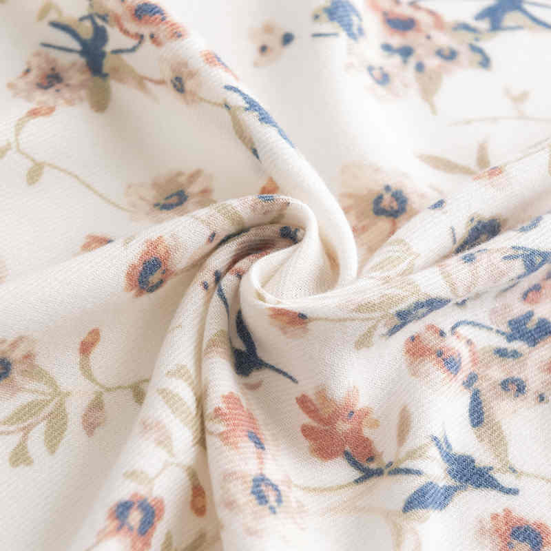 Winter printed scarf 2023 garden plants flowers warm shawl fresh sweet winter protective neck scarf