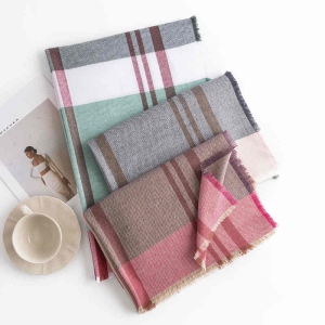 Autumn winter  midlength twill shawl shawl straps simple neck scarf