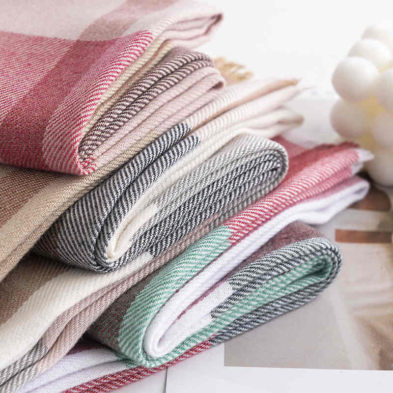 Autumn winter  midlength twill shawl shawl straps simple neck scarf