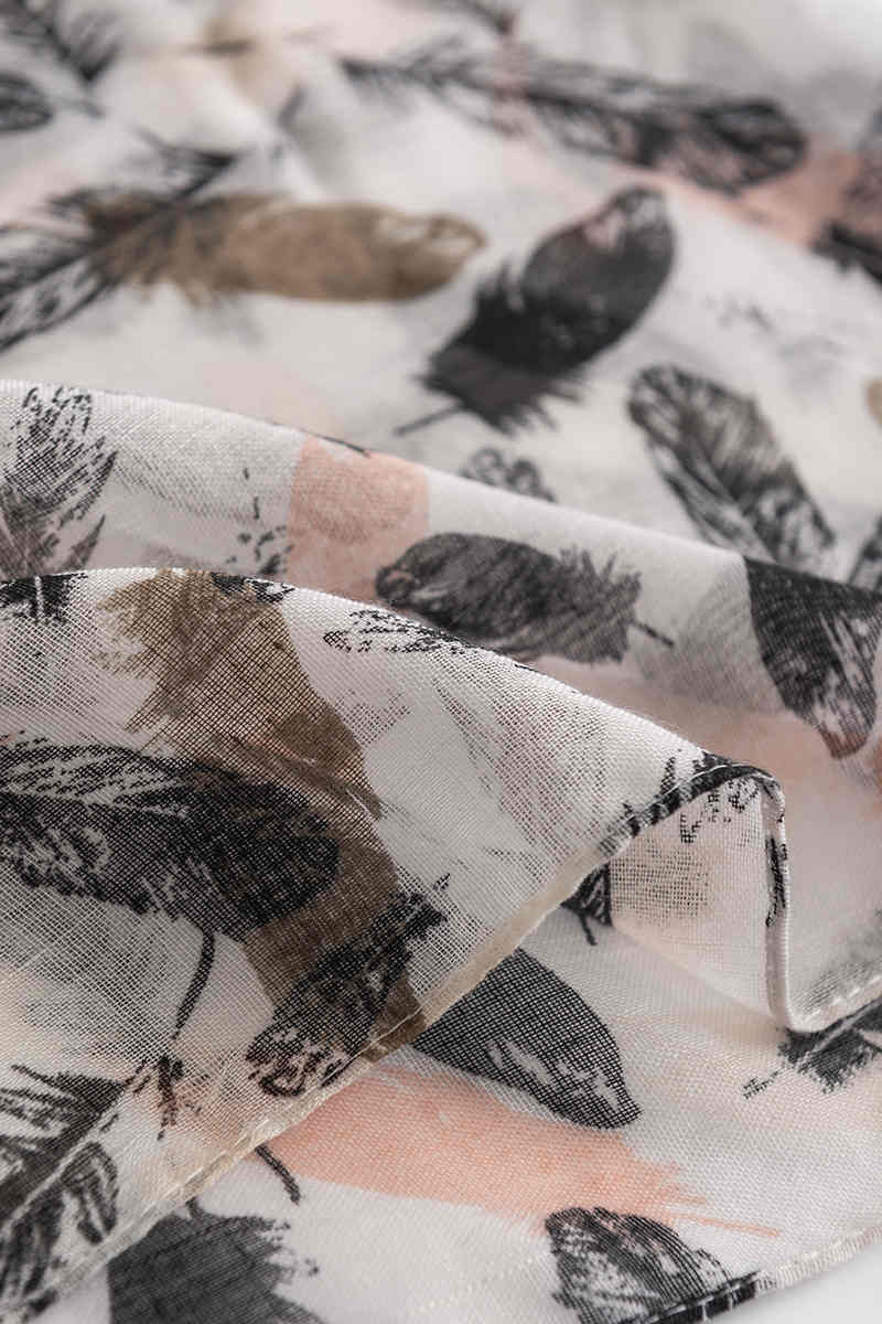 Floral thin scarf new art shawl fashion commuter imitation cashmere scarf