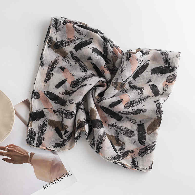 Floral thin scarf new art shawl fashion commuter imitation cashmere scarf