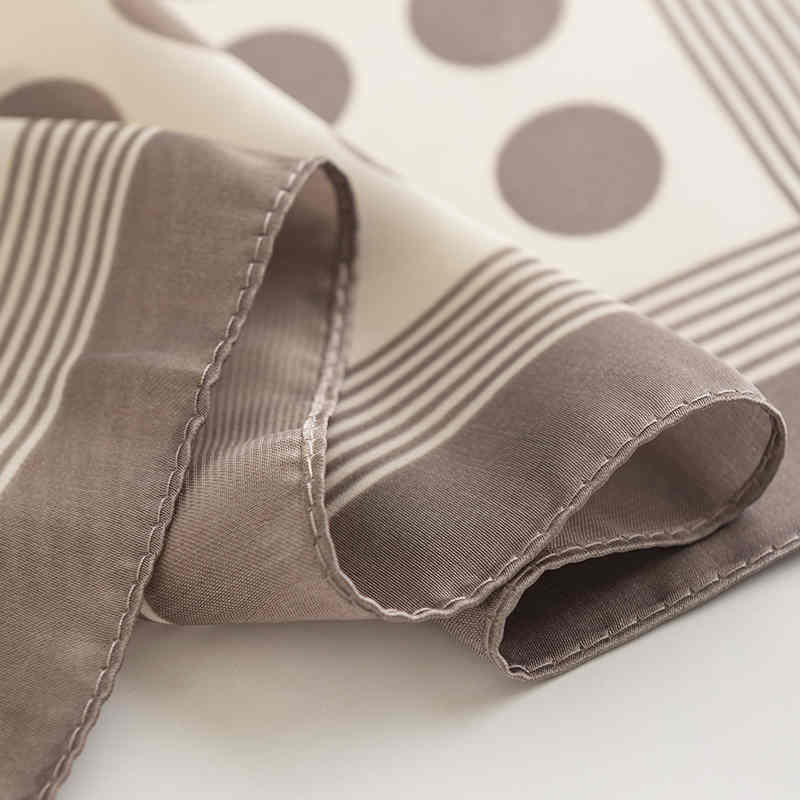 Imitation silk scarves female small square scarf new wave point printed satin scarf shawl professional scarf