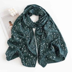 Printed polka dot scarf stylish commuter warm scarf simple scarf elegant cold shawl