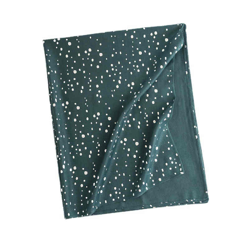 Printed polka dot scarf stylish commuter warm scarf simple scarf elegant cold shawl