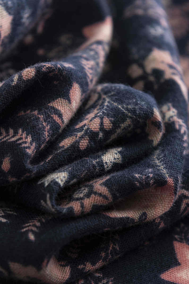Winter printed scarf woman 2023 new imitation cashmere scarf warm neck scarf fresh sweet shawl