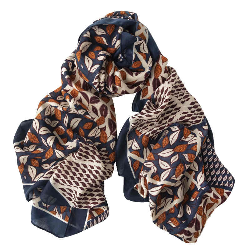 Fashion imitation silk scarves sunscreen beach towel degree air conditioning shawl art retro printed scarf woman