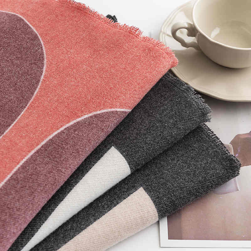 Letter imitation cashmere scarf female fashion commuter scarf thermal scarf shawl