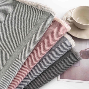 Simple twill imitation cashmere scarf women autumn winter senior feeling warm shawl fashion commuter cold neck scarf