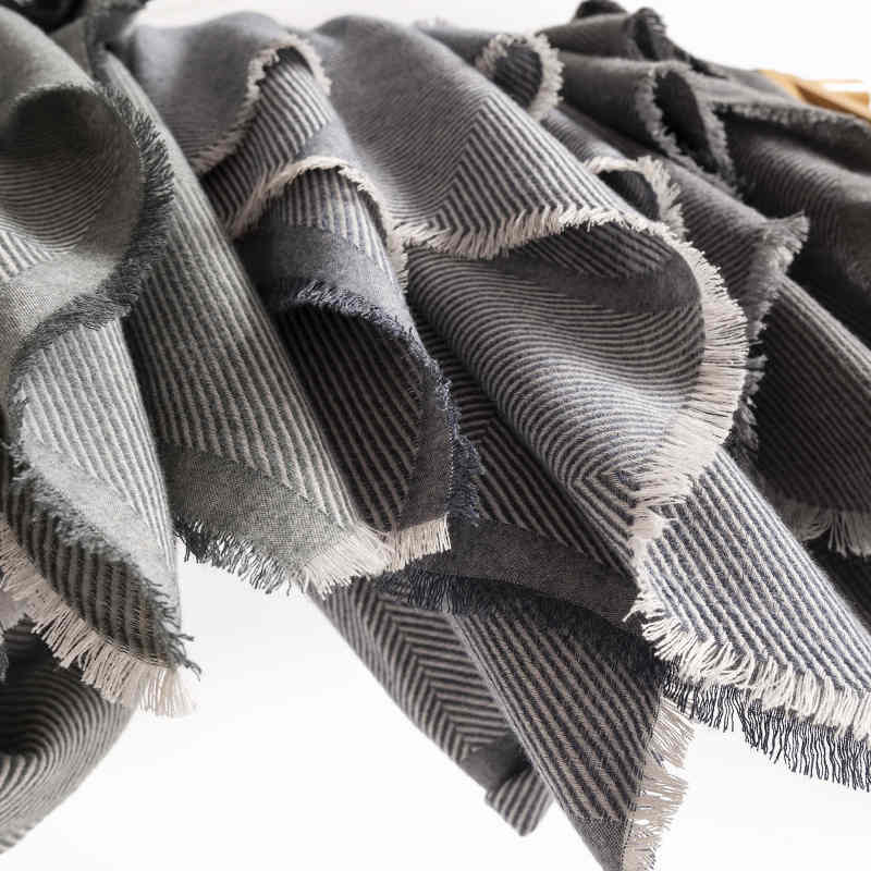 Simple twill imitation cashmere scarf women autumn winter senior feeling warm shawl fashion commuter cold neck scarf