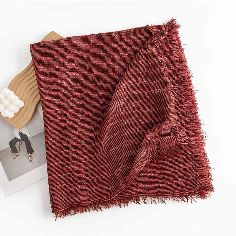 Street fashion commuter scarf female simple pattern warm neck scarf elegant natural printed shawl