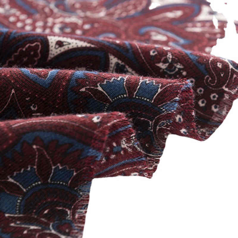 National Wind printed scarf fashion commuter neck scarf elegant advanced sense  warmth cold shawl