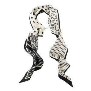 New 2023 silk scarves version soft satin long silk scarves sweet lady long hair ribbon