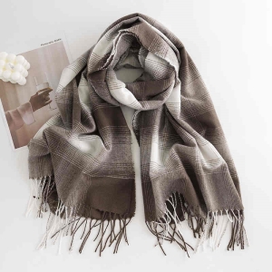 Fashion woven plaid scarf winter new style imitation cashmere scarf with thermal scarf winter shawl