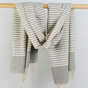 Sweet wind imitation cashmere scarf 2023 new winter scarf warm striped shawl winter scarf