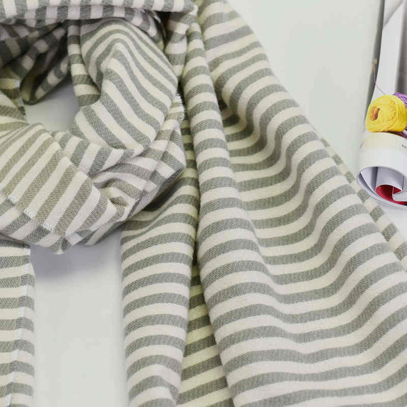Sweet wind imitation cashmere scarf 2023 new winter scarf warm striped shawl winter scarf