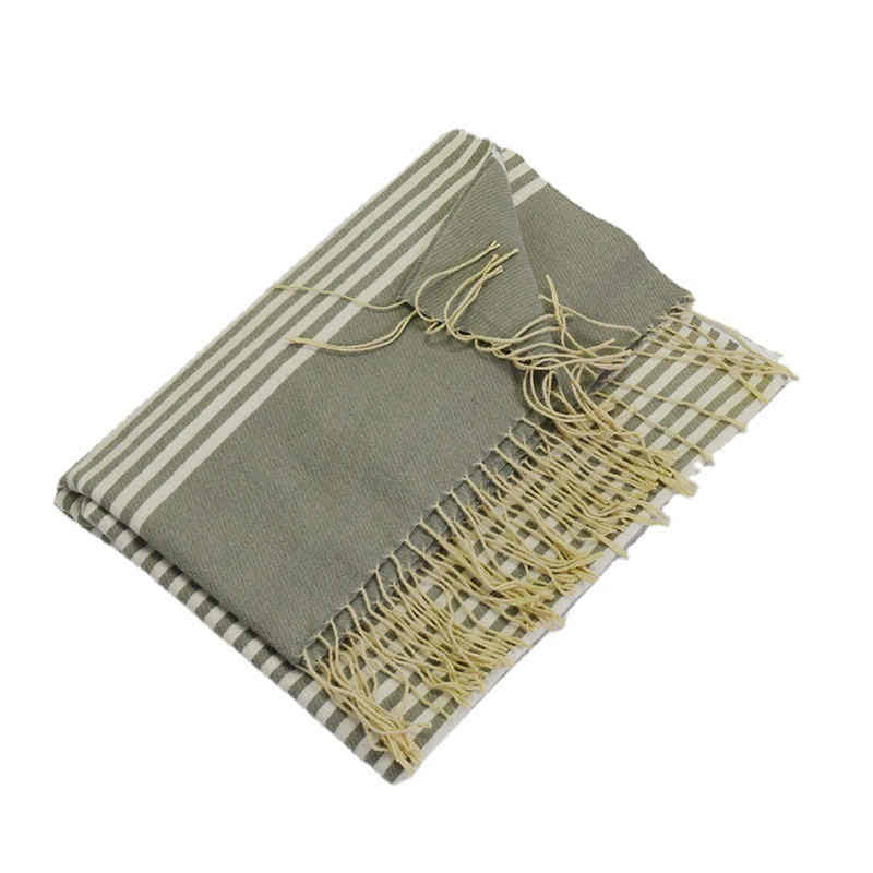 Sweet wind imitation cashmere scarf 2023 new winter scarf warm striped shawl winter scarf