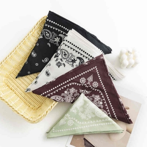 Idyllic imitation silk scarves fresh sweet printed pocket square elegant fashion professional dress scarf