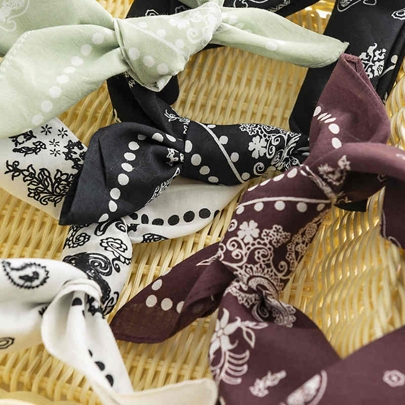 Idyllic imitation silk scarves fresh sweet printed pocket square elegant fashion professional dress scarf