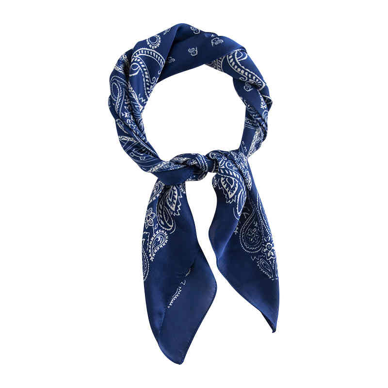 Silk scarves spring printed retro art career scarves elegant ancient style imitation silk scarves