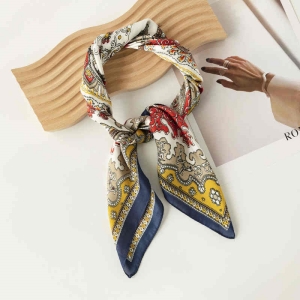 Retro silk scarves elegant lady professional scarf thin decorative pocket square scarf fashion scarf