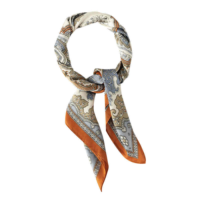 Retro silk scarves elegant lady professional scarf thin decorative pocket square scarf fashion scarf