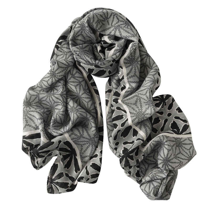 Retro imitation silk scarves minority air conditioned room shawl fashion scarves women travel sunscreen long scarves