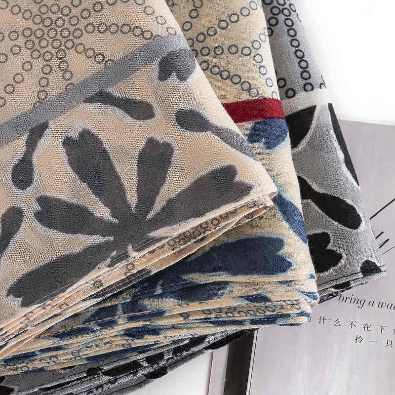 Retro imitation silk scarves minority air conditioned room shawl fashion scarves women travel sunscreen long scarves