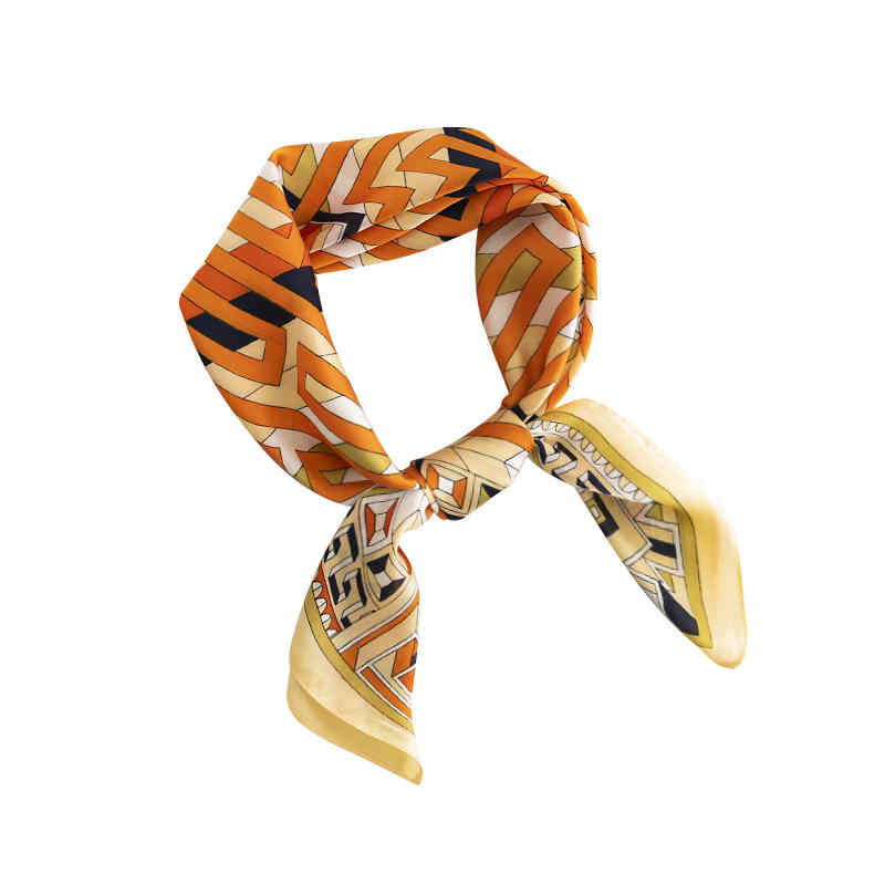 Fashion striped printed pocket square scarf professional wear scarf personality trend simulation silk scarves