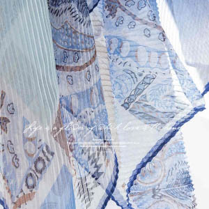 Thin summer scarf fashion imitation silk scarf shawl sunscreen scarf blue beach scarf scarf