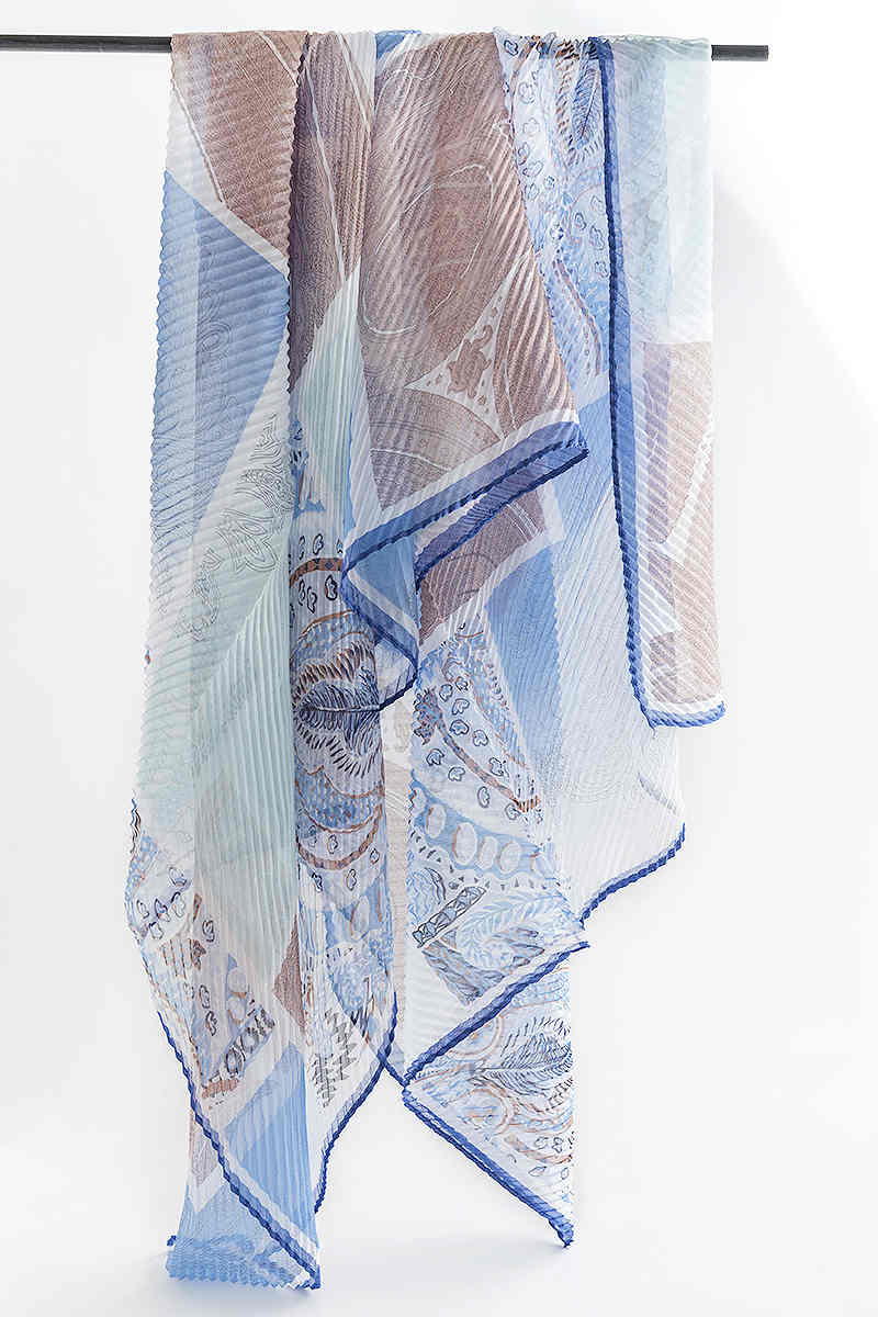 Thin summer scarf fashion imitation silk scarf shawl sunscreen scarf blue beach scarf scarf