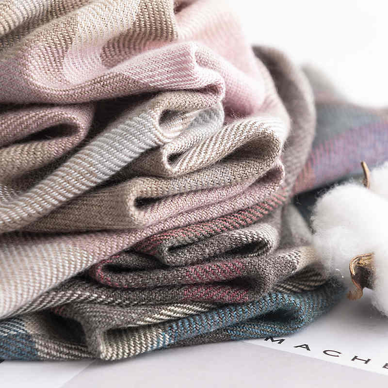 Fashion OL imitation cashmere scarf female twill tassel neck neck elegant temperament warm warm shawl