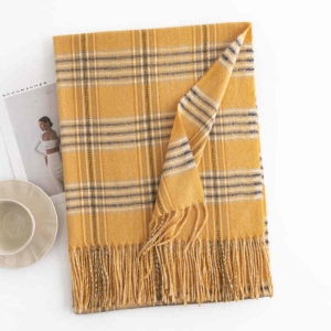 Street imitation cashmere scarf fashion commuter cross border scarf woman simple tie in neck warm shawl