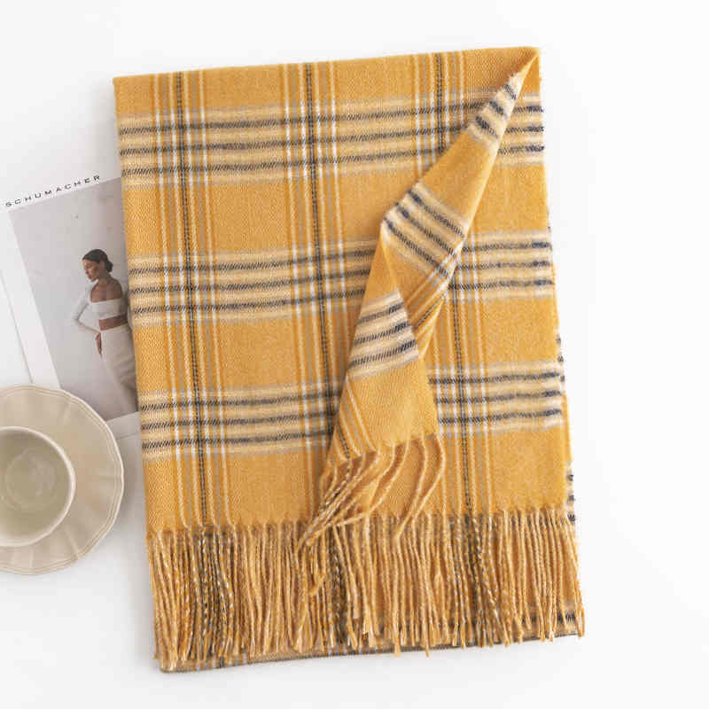Street imitation cashmere scarf fashion commuter cross border scarf woman simple tie in neck warm shawl