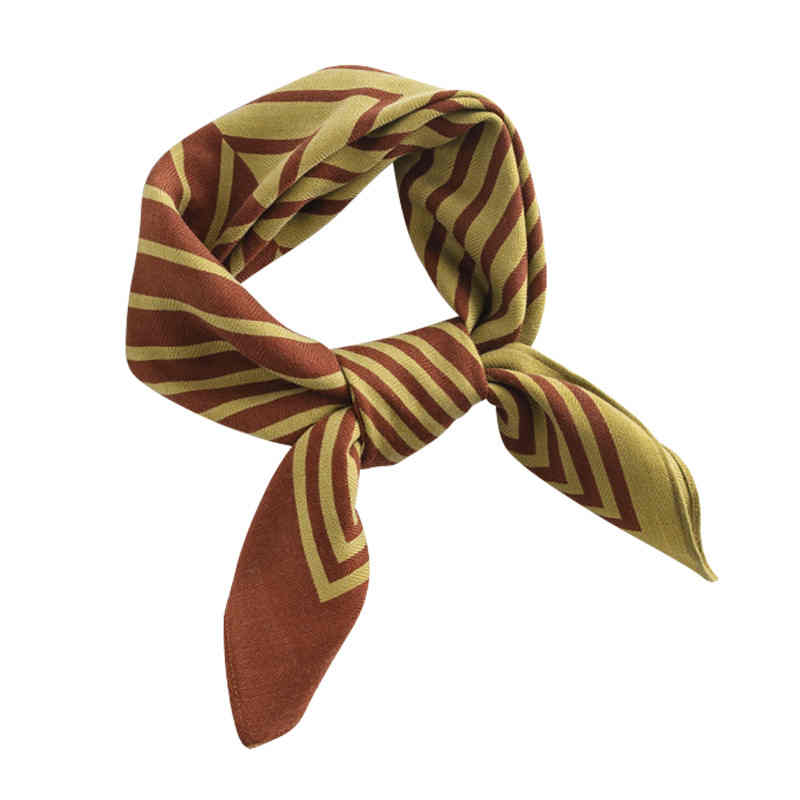 Imitation silk scarf fashion tiein pocket square scarf printed stripes professional scarf sunblock scarf woman