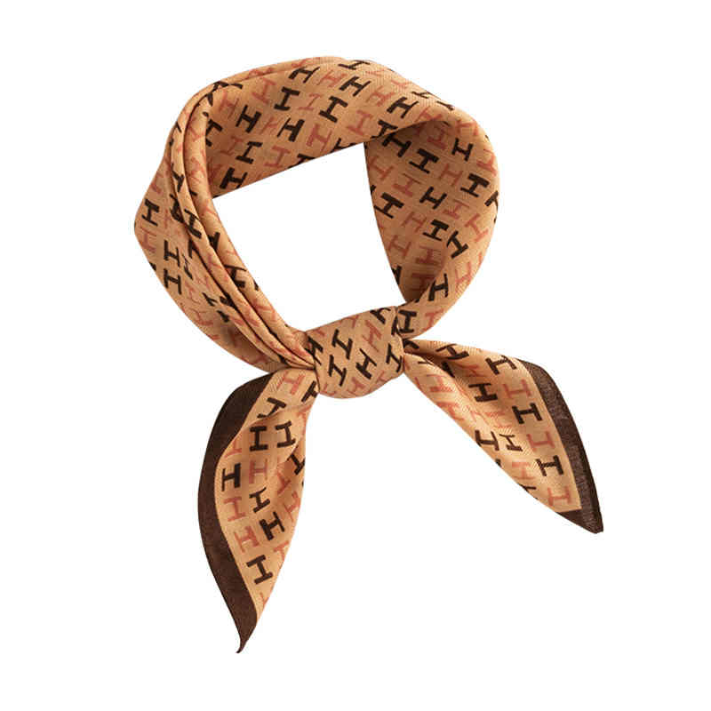 Imitation silk scarf fashion tiein pocket square scarf printed stripes professional scarf sunblock scarf woman